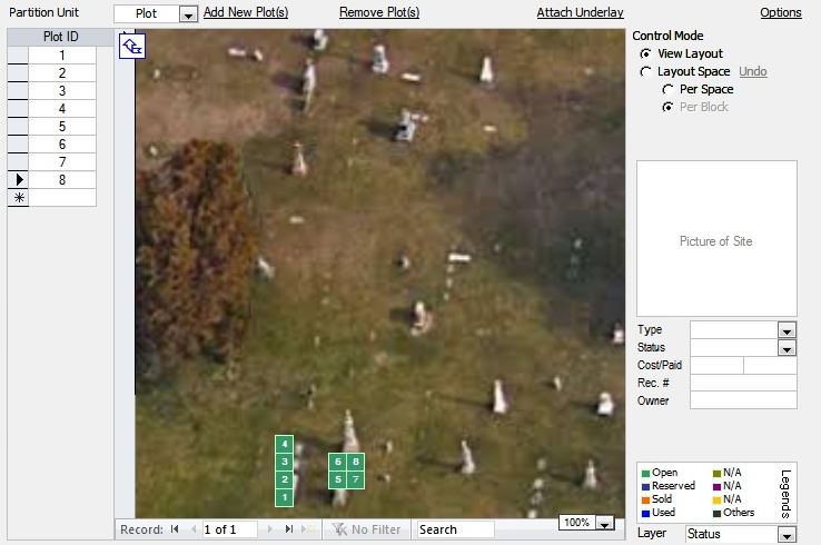 Cemetery Management Software screenshot