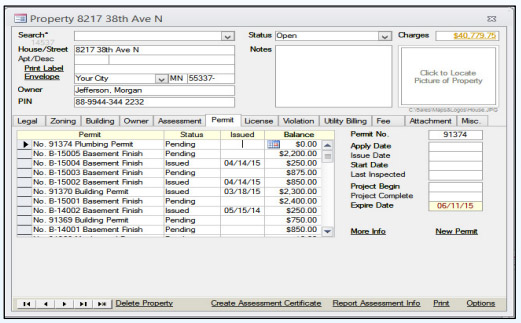 Permits & Licensing Software screenshot