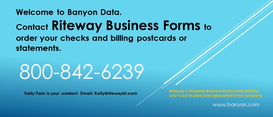 Riteway forms order card